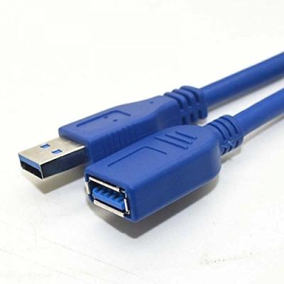 China For Printers Super Speed ​​5GBps Super Size Quality USB 3.0 Extension Cable A-Male For Laptop/PC/Mac/Printers Blue 1.5M for sale