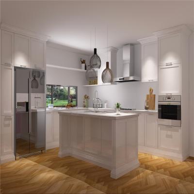 China Vermonhouzz 3D Layout Waterproof Original Shaker Kitchen Cabinet Design Home Freestanding Furniture China for sale