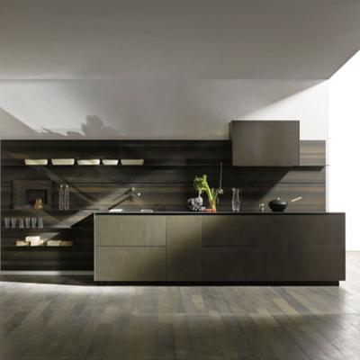 China Vermonhouzz New Contemporary Model Kitchen Cabinet with Wood Veneer Sideboard Door for Sale for sale