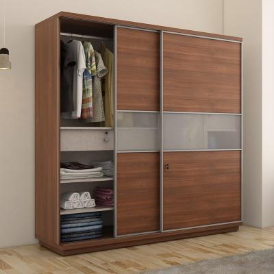 China (Size)Vermonhouzz Adjustable Modern 2 Door Wooden Wardrobe Furniture Bedroom Wardrobe Cabinet Slide Design for sale