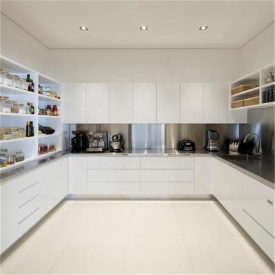 China Modern Handleless Storage Cuoboards Lacquer Kitchen Pantry Cabinet from Vermonhouzz for sale