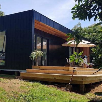 China Environmental Friendly Wooden House Project In New Zealand With Kitchen Wardrobe Vanity Furniture for sale