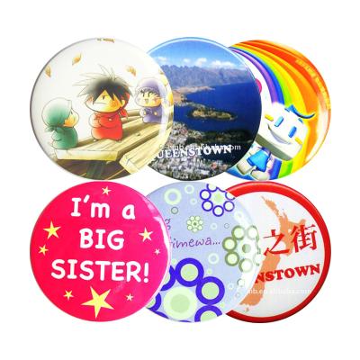 China Wholesale Promotional Pin Badges Supplier Custom Logo Decoration Metal Lapel Round Shaped Tin Button Pins for sale