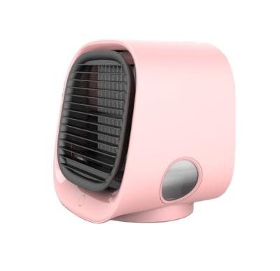 China 2020 New Mini Humidification Cooler Office Household Low Noise Portable USB Air Cooler Lower Noise Desktop Fan for sale