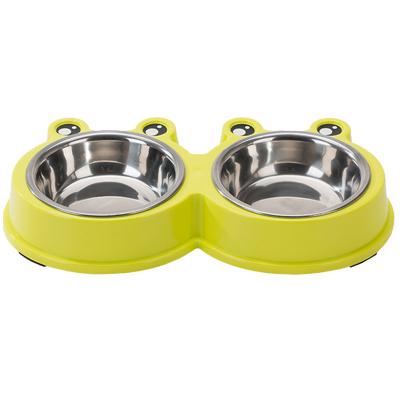 China Non-automatic High Quality Stainless Hardware Raised Adjustable Dog Food Feeding Bowl for sale