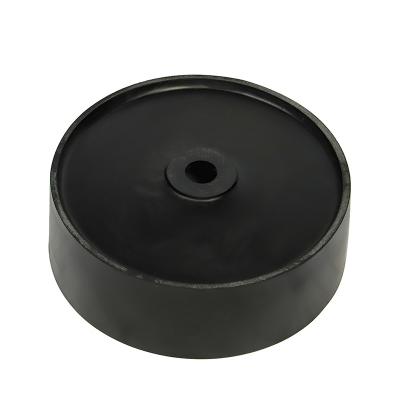 China Without Faucet Factory Sale Single Bowl Art Round Wash Basin Vessel Bathroom Sink Matte Black Color Round Shape for sale