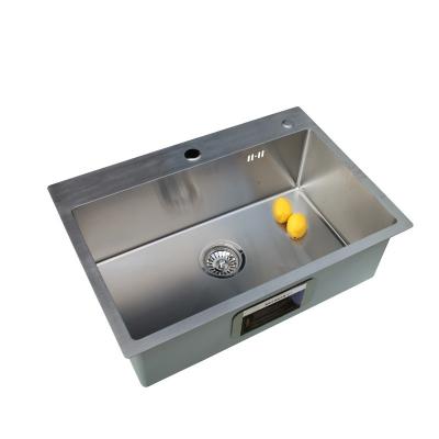 China Without Kitchen Sink Handmade High Grade Kitchen Sink Faucet Single Bowl Single Bowl Stainless Steel Kitchen Sinks for sale