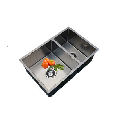 China Hot Selling 304 Stainless Steel Handmade Kitchen Sink Double Faucet Without Bowl Kitchen Sink for sale