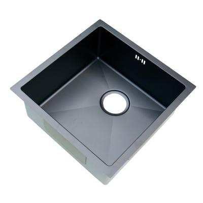 China Without Faucet Stainless Steel Handmade Black Bowl Kitchen Sink Single Bowl Home Kitchen Sink for sale