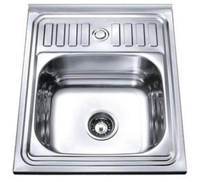 China Without Faucet Wholesale High Quality Rectangular Single Bowl Stainless Steel Kitchen Sink for sale