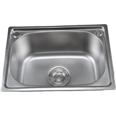 China Without Faucet Southeast Asia Popular Industry Single Bowl Stainless Steel Sink for sale