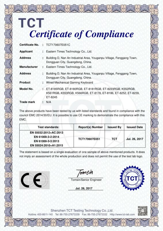 CE - Chongqing YGM Commercial And Trading Co., Ltd.