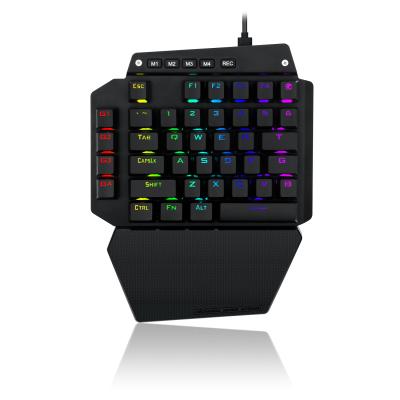 China Anti-Ghosting E-yooso K700 Teclado RGB One-Handed Type-C Mechanical Gaming Keyboard Detachable Wrist Rest for sale