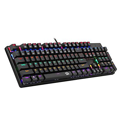 China K208 Popular Anti-Ghosting USB Wired 104 Key PC Computer Gaming Keyboard Teclado Backlit Mechanical Gamer Rainbow for sale