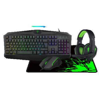 China Laptop\T-Dagger T-TGS003 RGB Keyboard and Mouse Gamer Gaming Desktop PC Set Gaming Game Combo Set PC Full Set for sale