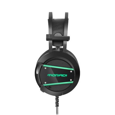 China MORADI V5 USB Earphone Factory Price Adjustable Stereo Gaming Headset for sale