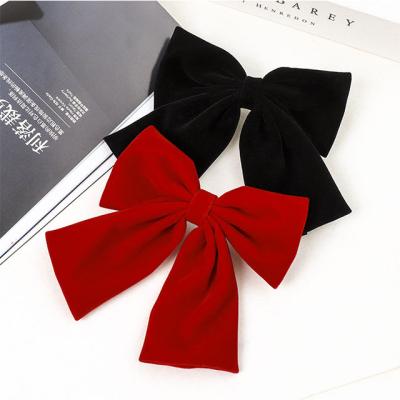 China Fashionable fresh and sweet small back main girl bow hairpin spring clip off the top clip hair accessories for sale