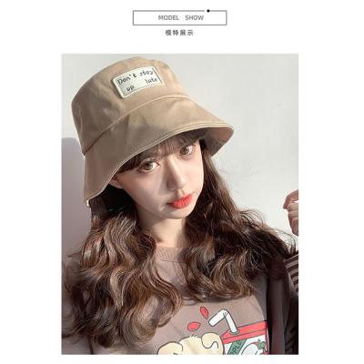 China 2021 New Fisherman Hat Japanese Sunscreen Sun Visor Fashion Basin Hat Male Checked Feminine Red for sale