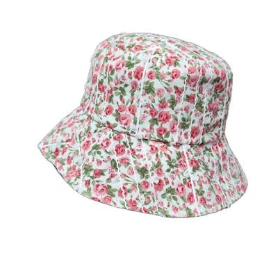 China 2021 New Fashion Small Fisherman Hat Outdoor Classic Sun Floral Ladies Hat Striped Luxury Fisherman Hat for sale