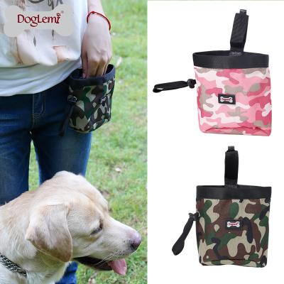 China Viable Design Camouflage Dog Snack Bag Outdoor Dog Training Pet Treat Pouch for sale