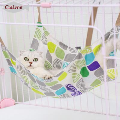 China Sustainable Canvas Cat Hammock Bed Mounted, Summer Nature Cat Bed Summer Cat Hammock for sale