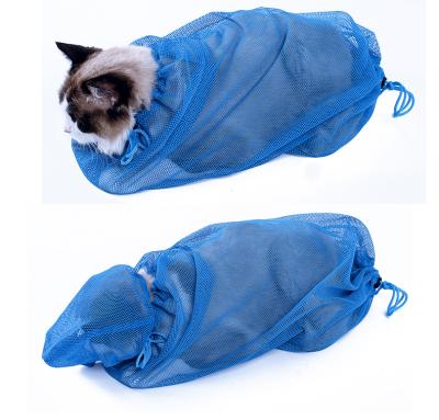 China Cold Weather Viable Hot Selling Fleece Lined Sports Dog Pet VE Pet Professional Cat Grooming Cat Restraint Bath Bag 2sizes for sale