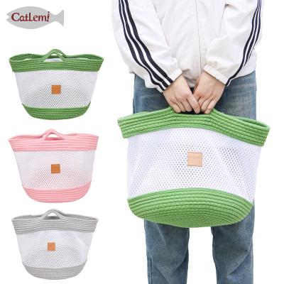 China Breathable Braided Cotton Cat Carrier Travel Bag, Breathable Dog Puppy Cat Carrier Bag for sale