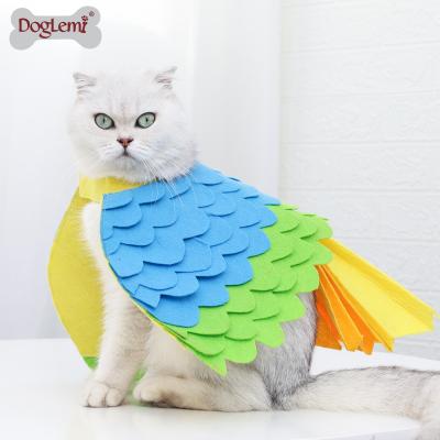 China Liveable Halloween Party Cat Dress Light Animated Pet Clothes , Soft Nosework Dog Cat Training Clothes for sale