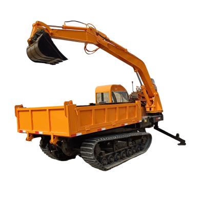 China Multifunctional farm orchard garden digging and crawler loading dump truck for sale for sale