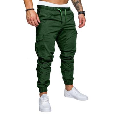 China 2021 New Design Solid Color Drawstring Waist Joggers Men Breathable Elastic Sweatpants With Pockets for sale