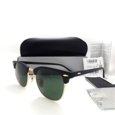 China Fashion Sunglasses 3016 Ray Band Glass Lens Sun Glasses For Men And Women Luxury Designer Fashion Branded Sunglasses With Box for sale