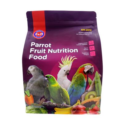 Chine Natural Flavor Parrot Fruit Food 12% Max Moisture 1000g/Bag Stocked PNFB-1000 à vendre