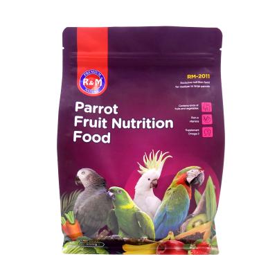 China Feeding Grade Parrot Fruit Food Natural Flavor Pellets 500g 12% Max Moisture for sale