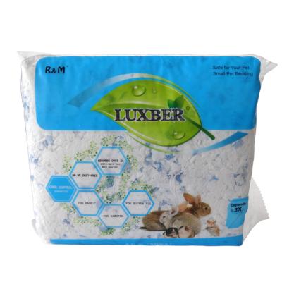 China Top Quality China 99% Dust Free Water-Absorbing Warm Blue Paper Litter and Bedding For Pet Small Animal Hamster Te koop