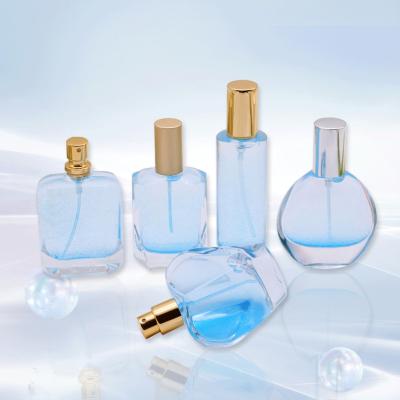 China Wholesale High Quality Eco-friendly Custom Design Your Own Heart Shaped Round Spray 30ml Luxury Empty Glass Perfume Bottle For Sale for sale