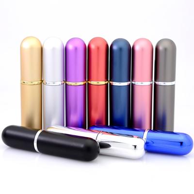 China Cheap High Quality Eco-friendly Mini Portable Perfume Atomizer Small Vials 5ml 10ml Sample Glass Bottle With Aluminum Pump Mini Spray Bottles for sale