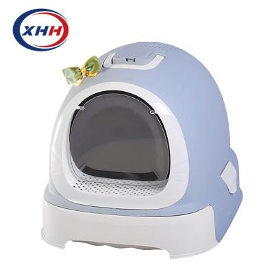 China Fully enclosedDrawertypecatlitterboxViable deodorization and anti-splashingCat toilet for sale