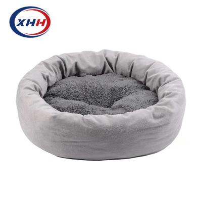 China Breathable Four Seasons Around Plush Cat Protection Plush Nest Pet Velvet Warm Luxury Dog Bed for sale