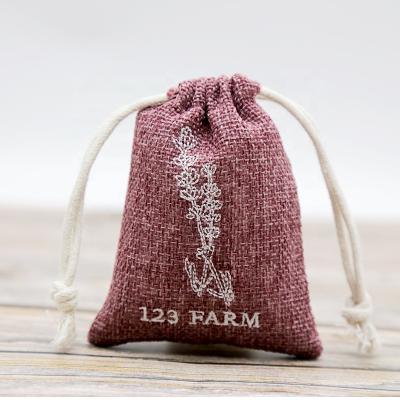 China Recyclable Cosmetic Bag Custom Drawstring Small Canvas Bags With Logo for sale