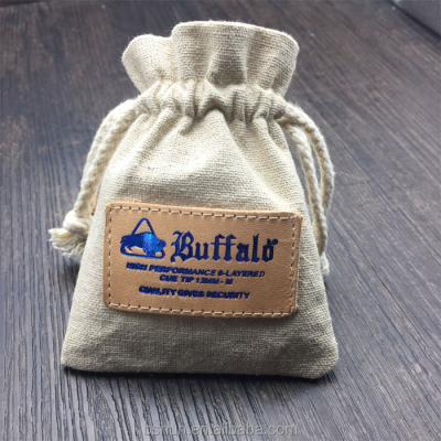 China Recyclable Burlap Recyclable Pouch With Sewing Label, Small Jute Pouch Drawstring for sale