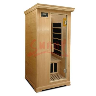 China Computer control panel infrared sauna, sauna cabinet, mini sauna room for 1 person for sale