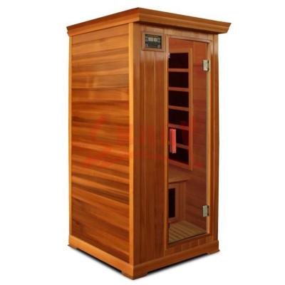 China Computer Control Panel Cedar Sauna Room Infrared Sauna Cabin Sauna Equipment Luxury Home Furniture for sale