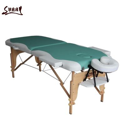 China Massage Table Package Massage Tables Mix Colors 2 Section Floding Massage Table Chair Bed for sale