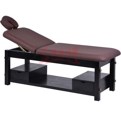 China Salon/Spa/Beauty/Wooden/Ayurveda/Thai/Chicago/Wooden Times Massage Bed Stationary Wooden 2 Folding Table/Bali Massage for sale