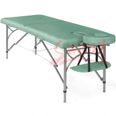 China Portable Aluminum Massage Table Massage Table 2 Times Beauty Therapy Press In Polish for sale