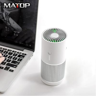 China Matop 2020 New Style Solar Protable Air Purifier Fashionable Air Purifier Smoke For Car Pet Smell Out The Door for sale