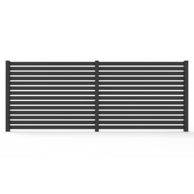 China Easily Assembled Aluminum Privacy Fence Powder Coating Slat Fence Fence Customized Size Villa Design for sale