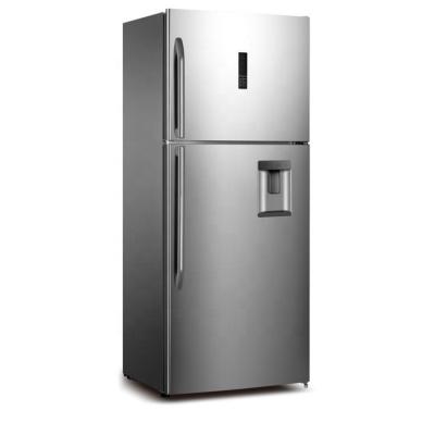 China COMPRESSOR No Frost 593L Double Door Refrigerator With Water Dispenser for sale