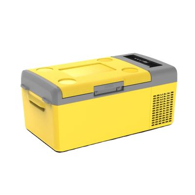 China Portable PP Smeta 15L Mini DC Fridge 12/24V Car Fridge With Compressor for sale