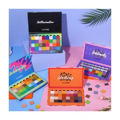 China Free Combination Beauty Palette 32 Color Eyeshadow Palette Waterproof Multicolor Eyeshadow DIY for sale